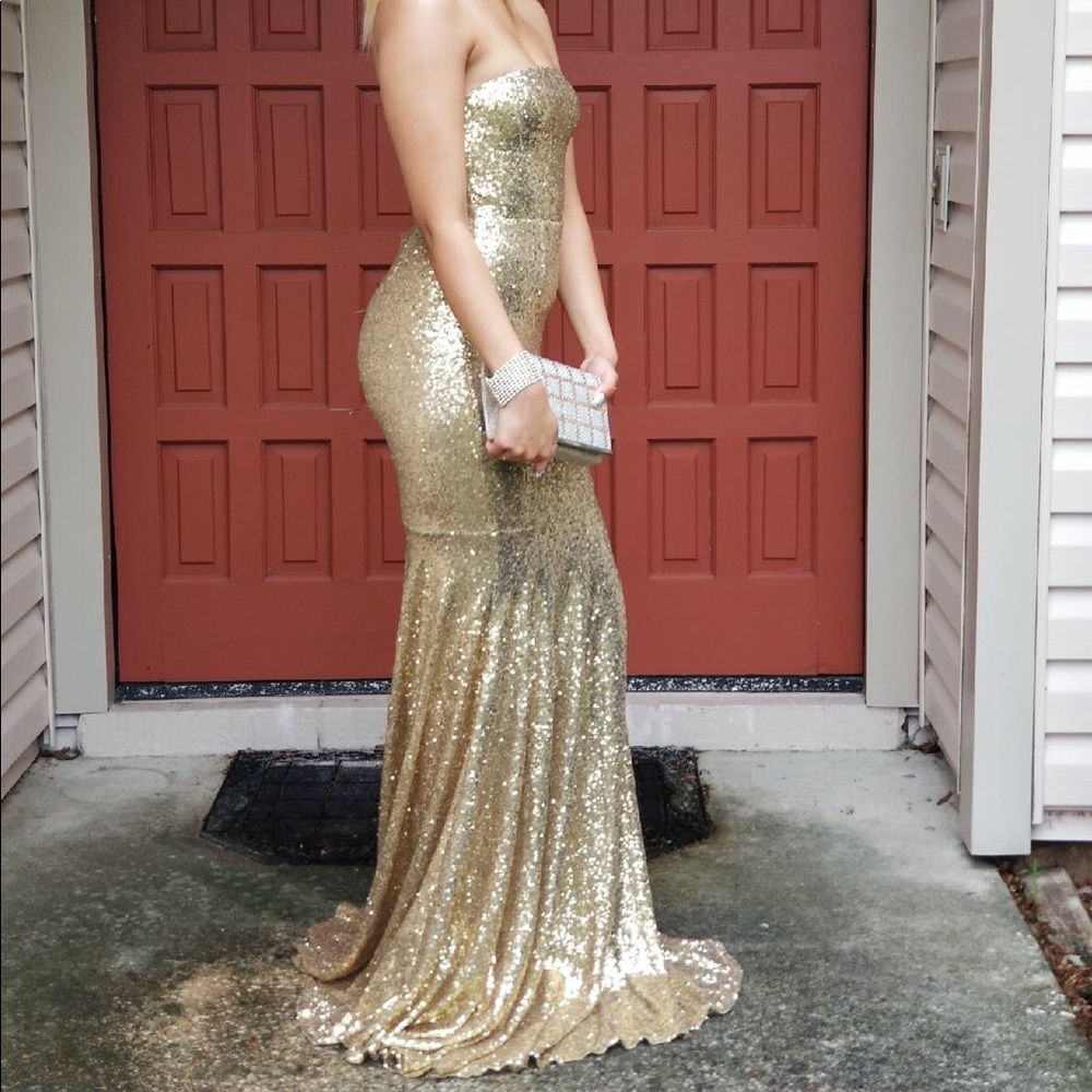 Alamour The Label Sequin Long Formal Dress - Picture 3 of 8